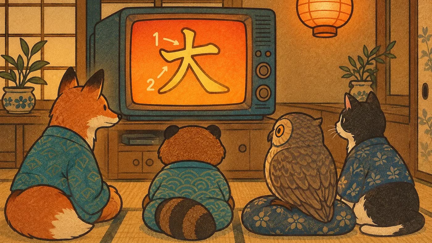 Kanji yazım sırası animasyonu oluşturmak için Kanji GIF oluşturucu bağlantısı.