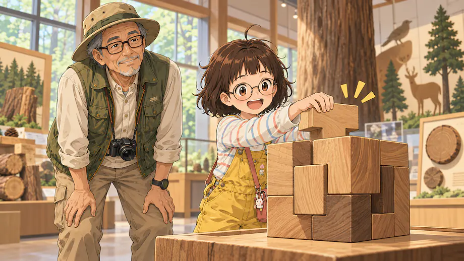 Illustration of the scene described by Even a small child can solve this puzzle.