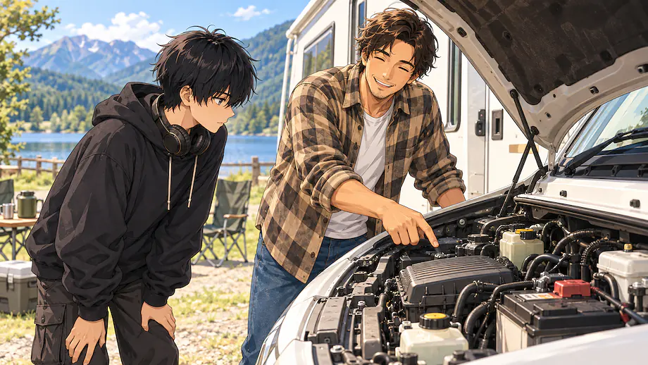 Illustration of the scene described by Since we inspect it thoroughly every day, there is no way the car will break down.