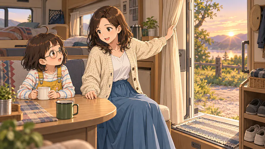Illustration of the scene described by Knowing grandfather and how early he rises, he has surely already left for his morning walk.