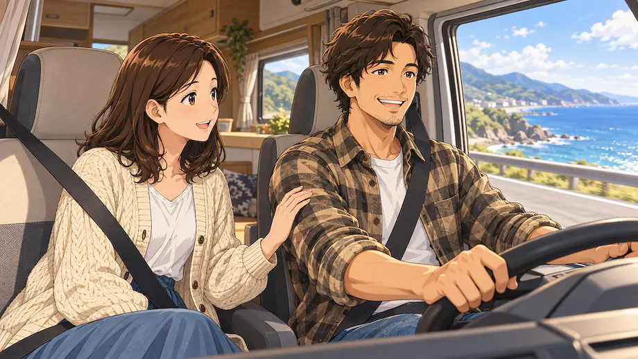 Illustration of the scene described by Since we have plenty of time, there is no need to rush like that.