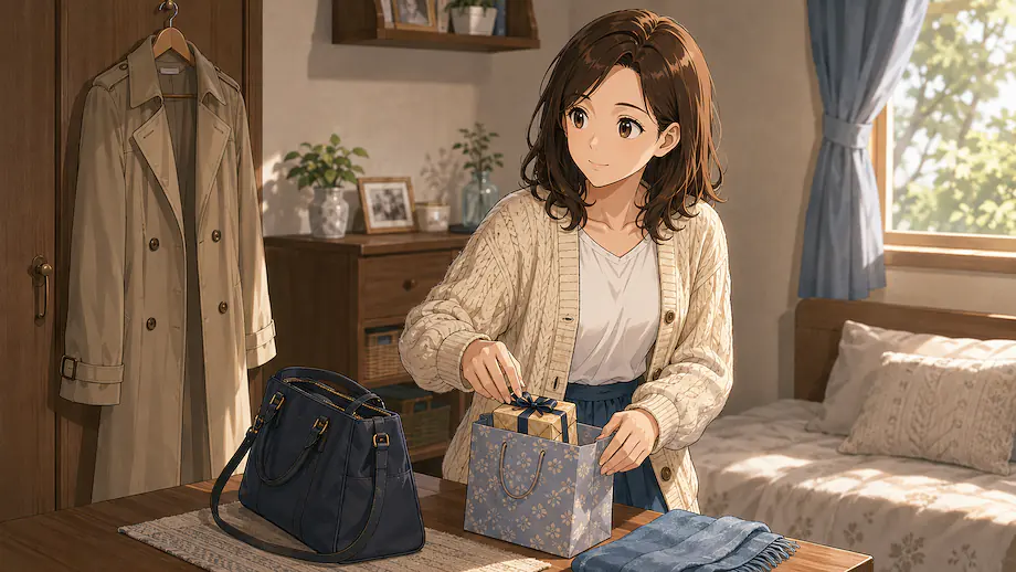 Illustration of the scene described by I will visit the teacher’s home tomorrow.