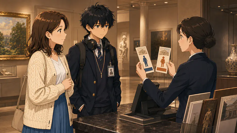 Illustration of the scene described by Is Ren a high school student?
