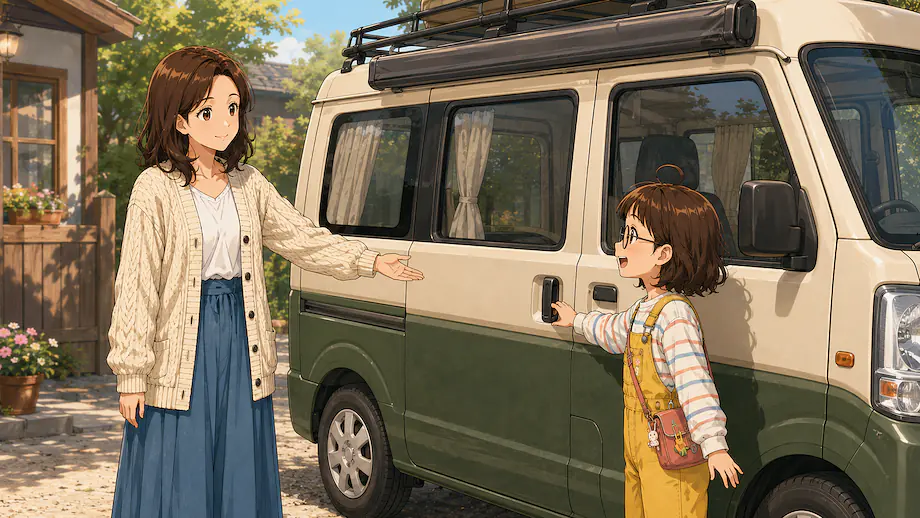 Illustration of the scene described by Please open the door.